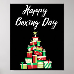 Poster Designs da nova era - Feliz dia de boxim com Natal