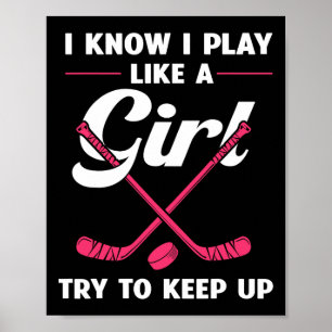 Poster Designs De Hóquei Em Campo Para Mulheres Não