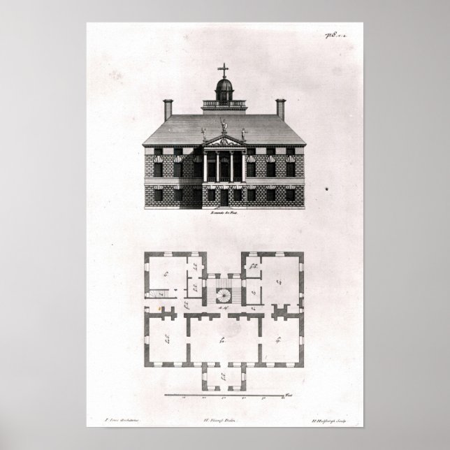 Poster Designs de Inigo Jones, 1727 (Frente)