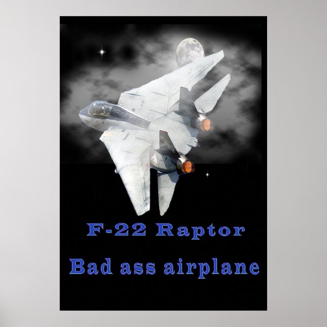 Poster Designs de Raptor F-22 (Frente)