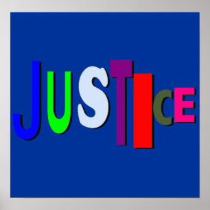 Poster desigual de justiça