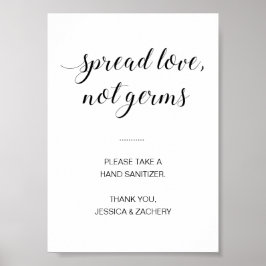Poster Desinfetante para as Mãos Espalhe Amor Não Germes 