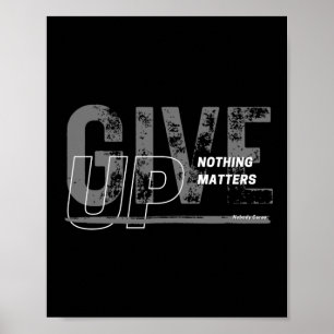 Poster Desistir - Nada De Vinheta