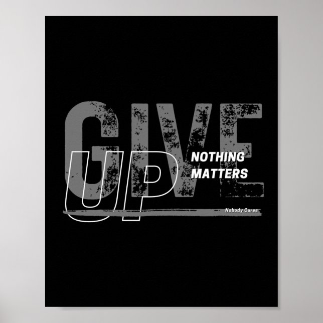 Poster Desistir - Nada De Vinheta (Frente)