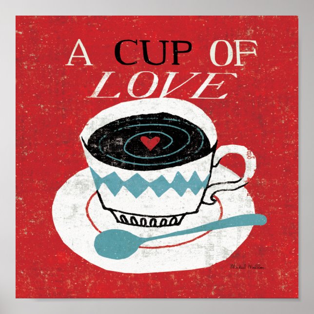 Poster Desktop Vintage - Café (Frente)