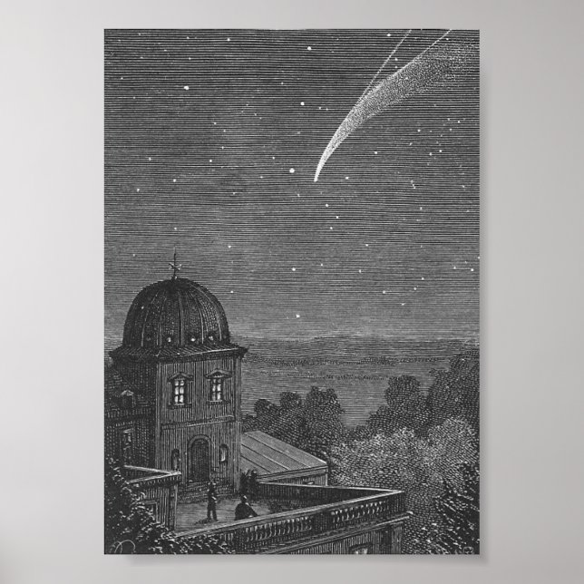 Poster Desligado em um Cometa por Jules Verne (Frente)