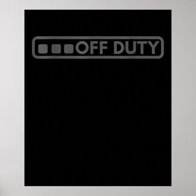 Poster Desligado Perfeito Para Polícia Do Exército Polici (Frente)