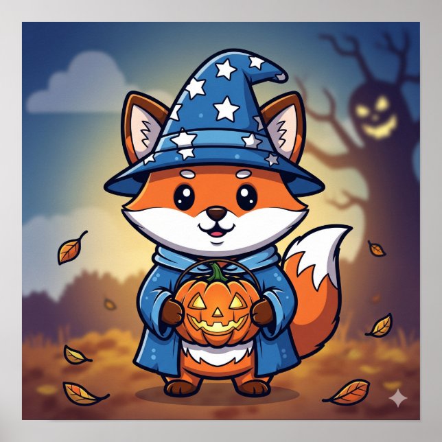 Poster Deslize o Assistente de Fox - Halloween (Frente)