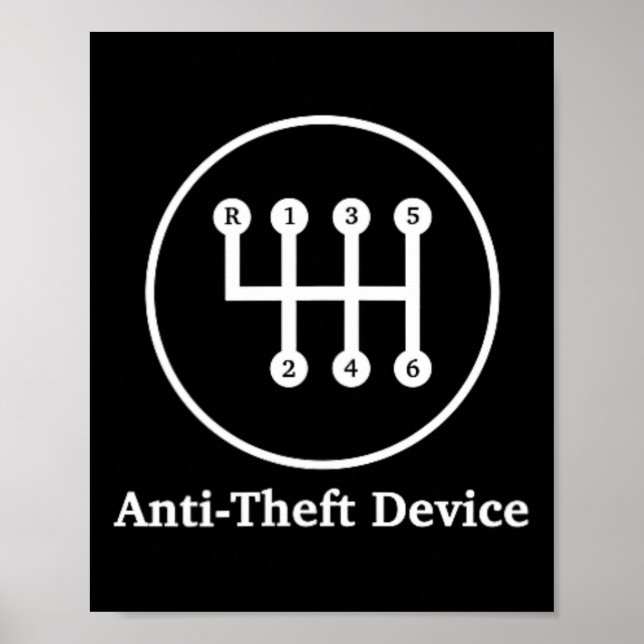 Poster Deslocamento de dispositivo antirroubo - Para veíc (Frente)