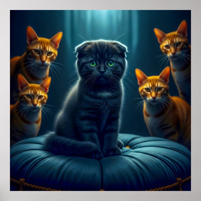 Poster Desmascarando o mito: Gatos Negros Trazem Boa Sort (Frente)