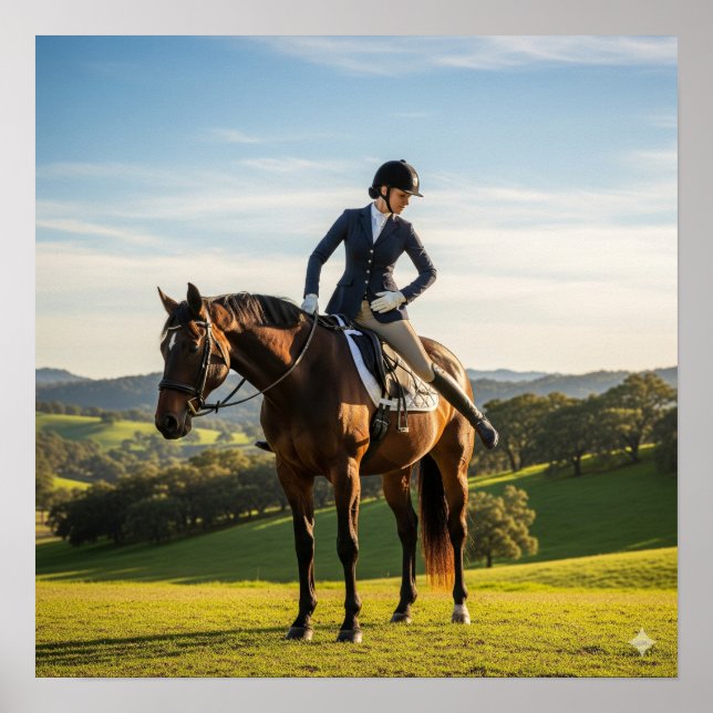 Poster Desmontar o Cavalo (Frente)