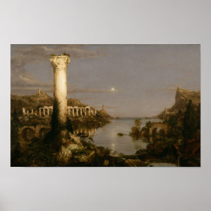 Poster Desolação (1836) — Ruínas Thomas Cole Empire