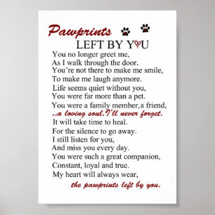 Póster Despedida De Cão, Para Sempre No Meu Coração
