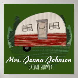 Poster Despedida de Solteira Camper Montanhas Fim de Sema