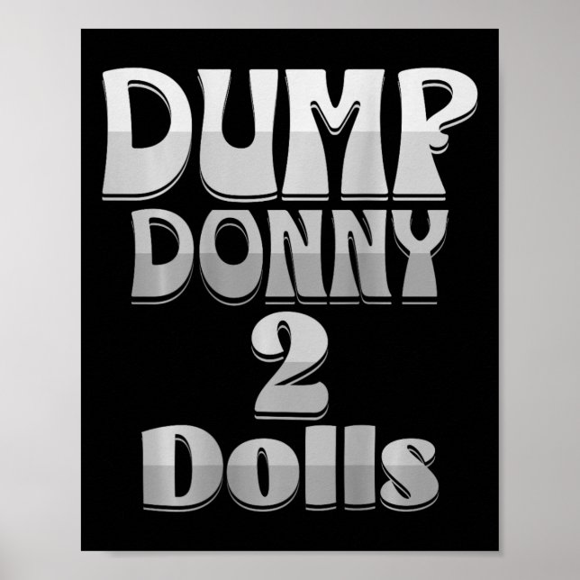 Poster Despejar Donny 2 Bonecas Duas Bonecas Tarifa Trump (Frente)