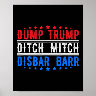 Poster Despejar Trump Abandonar Mitch Desrespeitar Cores