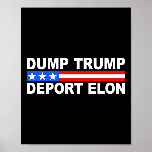 Poster Despejar Trump Deportar Elon 50501  (Frente)