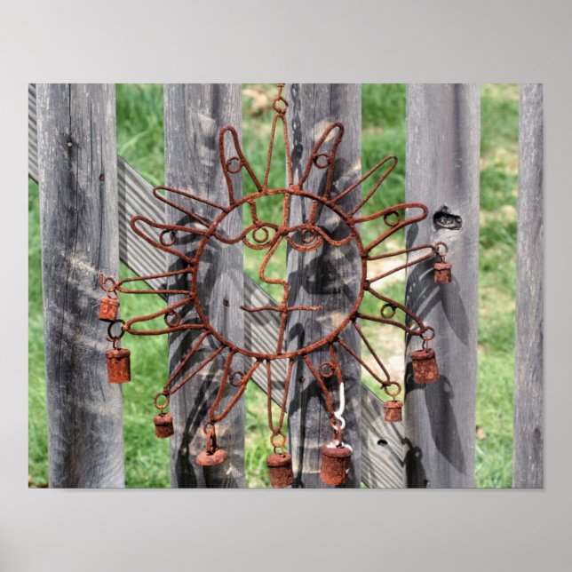 Poster Desperdício Da Lâmpada Do Sol Com Fio (Frente)