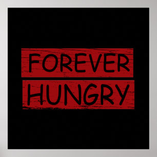 Poster desperdício de comidas com fome