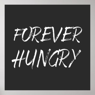 Poster desperdício de comidas com fome