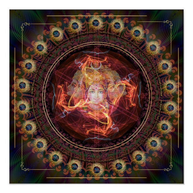 Póster Despertar divino com o poder de Gayatri (Frente)