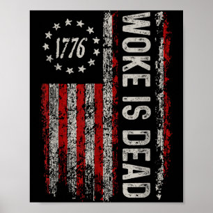 Poster Despertou Está Morto Piada Slogan Sarcástico 