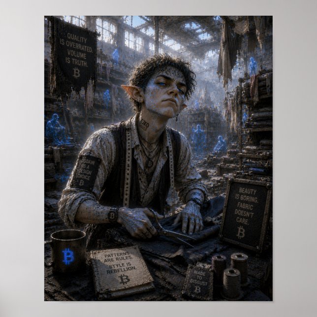 Poster Desprezo / Alfaiate / Depósito de Tecidos (Frente)