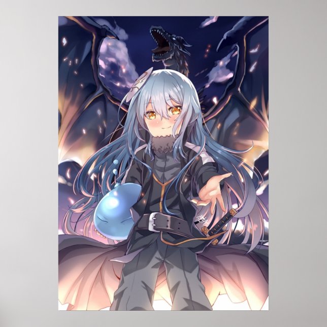 Poster Dessa vez fui reencarnado como um Rimuru Slime Te (Frente)