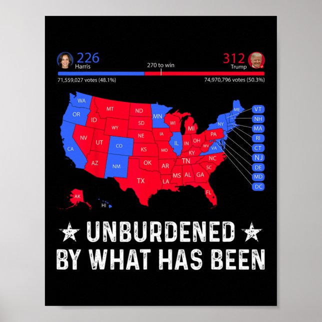 Poster Dessobrecarregado Pelo Que Tem Sido O Mapa Eleitor (Frente)