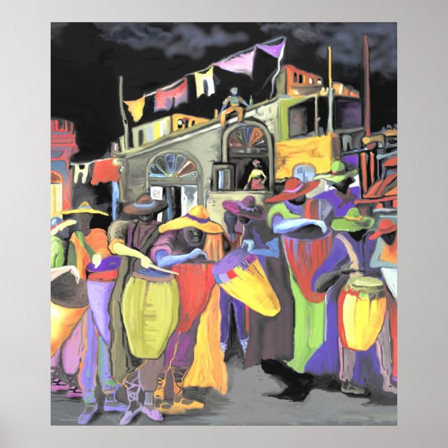 Póster *Destaque Noche de tambores * UNIQ DO ALBRUNO (Frente)