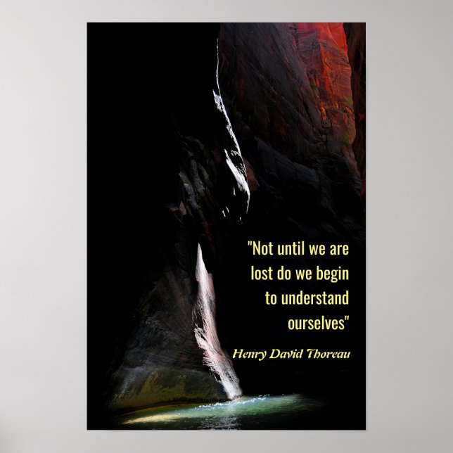 Póster Destaque sobre a Água com Cotação (Frente)