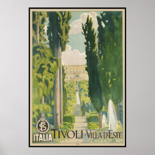 Poster d'Este da casa de campo de Tivoli