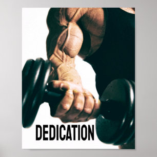 Poster Destimento Músculos de Workout Motivacional