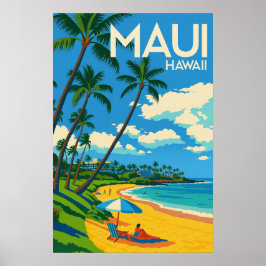 Poster Destino de Férias de Verão Havaí