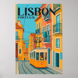 Poster Destino de Férias de Verão Portugal 