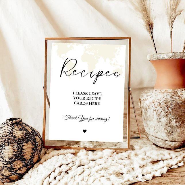 Poster Destino Deixe seu Chá de panela de Receita (Criador carregado)