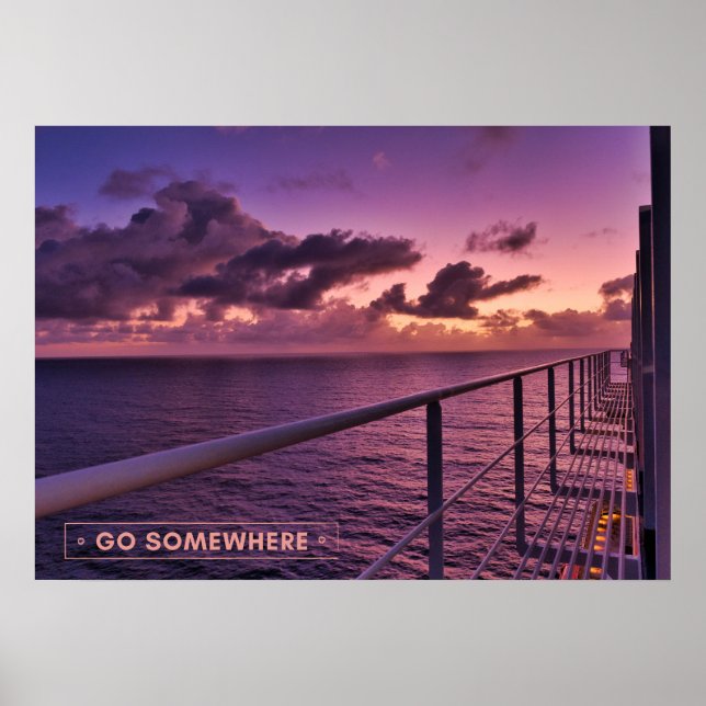 Poster Destino do cruzeiro (Frente)