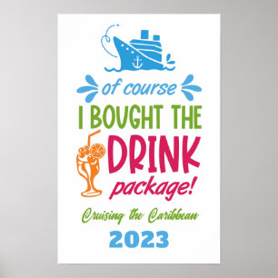 Poster Destino Personalizado e Bebidas Cruzadas por Ano