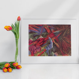 Poster Destinos de animais por Franz Marc, Vintage Cubism