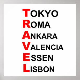 Poster destinos de viagem