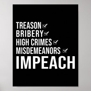 Poster Destituir o Presidente Trump Declaração Política 