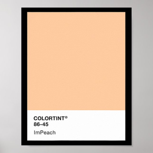 Poster Destituir Trump 45 - Amostra de Cor  (Frente)
