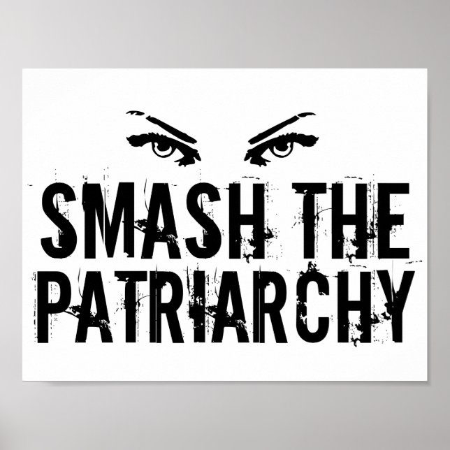 Poster Destrua o Feminismo Patriarcal (Frente)