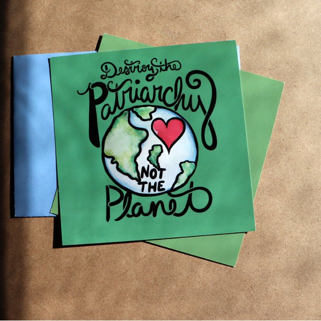 Poster Destrua o patriarcado não o planeta (Criador carregado)