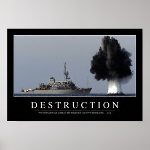 Póster Destruição: Citações inspiradas 1