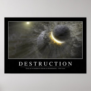 Póster Destruição: Citações inspiradas 2