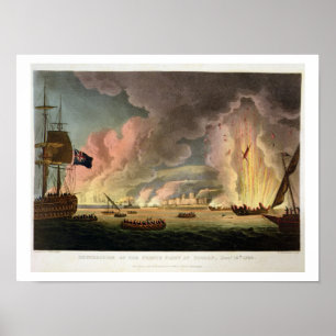 Póster Destruição da frota francesa em Toulon, 18o De