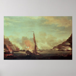 Póster Destruição das baterias de flutuação em