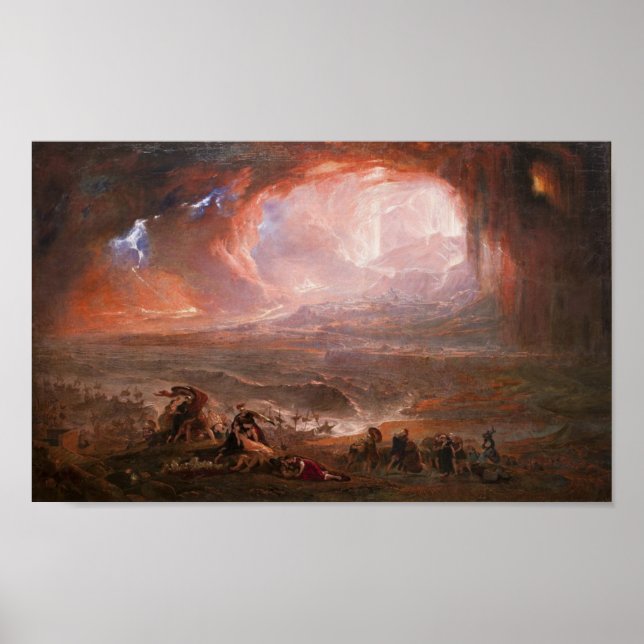Poster Destruição De Pompeia E Herculaneum (Frente)