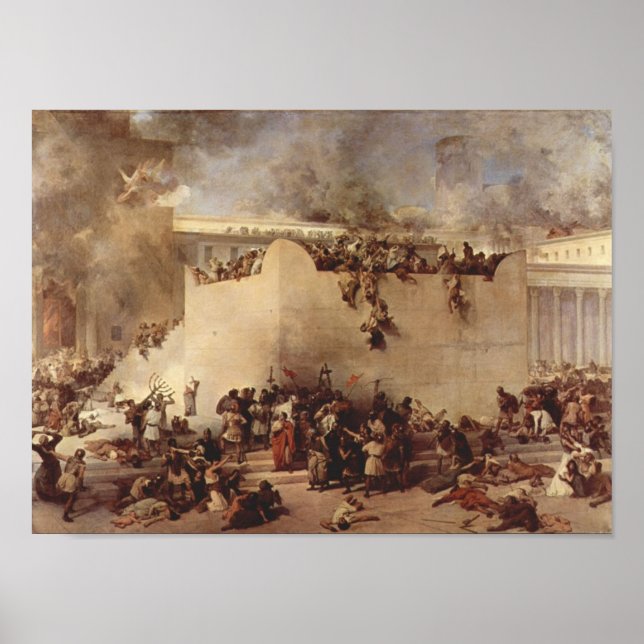 Póster Destruição Do Templo De Jerusalém (Frente)